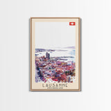 Las Palmas de Gran Canaria Spain Travel Poster Framed Canvas Print, Coastal Cityscape, Wall Art, Tropical Home Decor, Travel Print, Artistic Gift