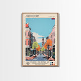 Apeldoorn Netherlands Travel Poster Framed Canvas Print, Midcentury Modern Art, Pop Art Wall Decor, Home Decor, Vacation Gift, Living Room Art