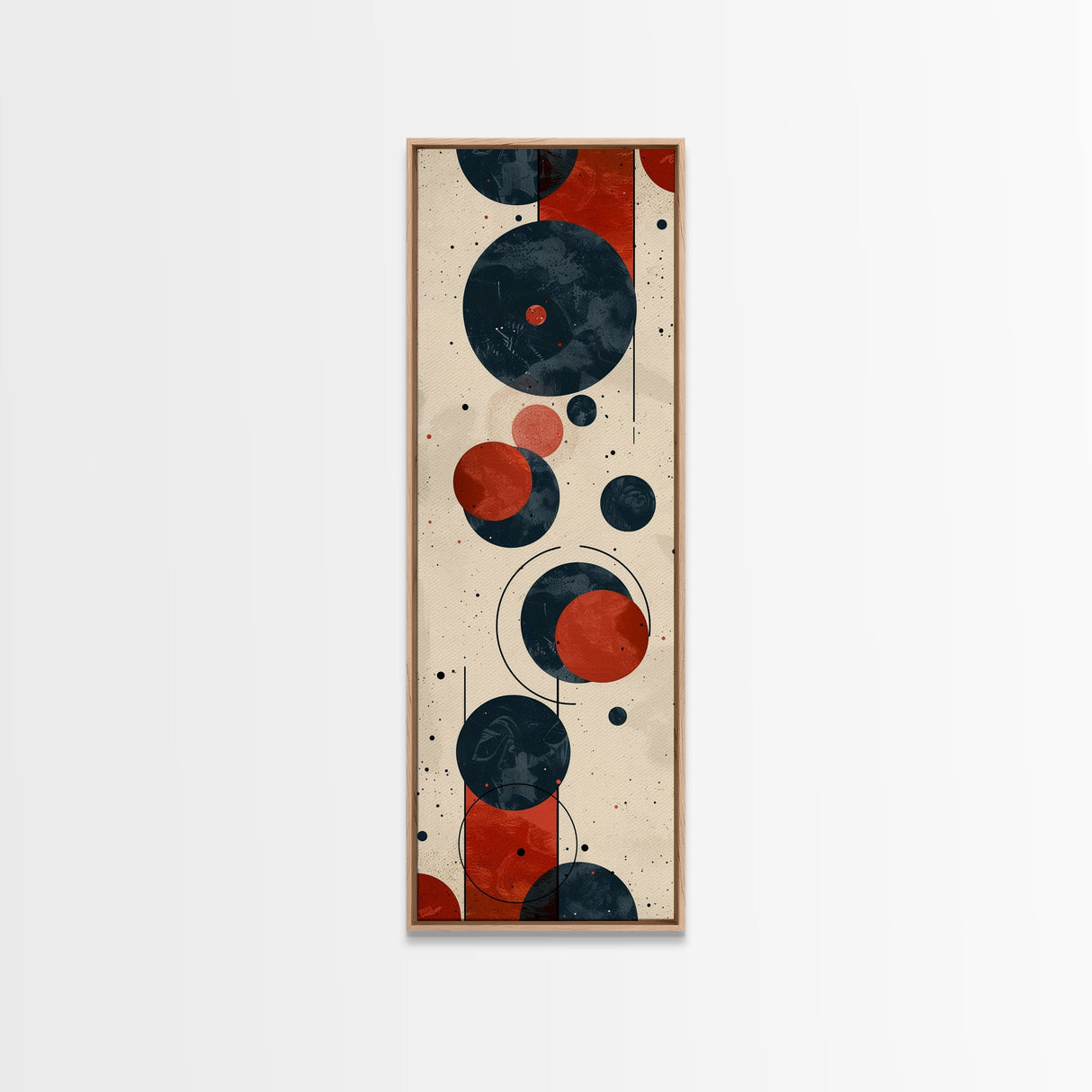 Retro Art Deco Geometric Patterns Wall Art Framed Canvas Print, Scifi / Science Fiction Decor
