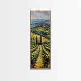 Italian Olive Fields, Framed Canvas print, Living Room Decor, Bedroom Decor, Beautiful Wall Art Painting, Wall hanging, Ready To Hang Art
