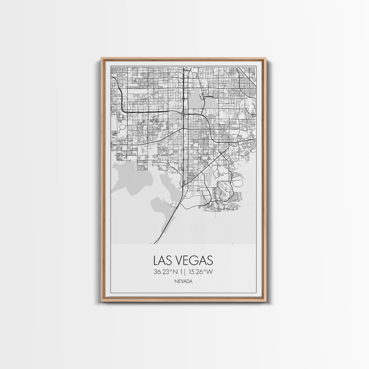 Las Vegas Street Map, Nevada Map, City Map Art, Modern Wall Art, Wall Art, Canvas Print, Travel Wall Décor, Dorm Wall Print, Couples Gift