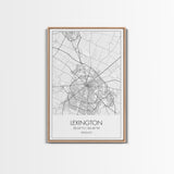 Lexington Street Map, Kentucky Map, City Map Art, Modern Wall Art, Wall Art, Canvas Print, Living Room Art, Travel Print, Pilot Gifts
