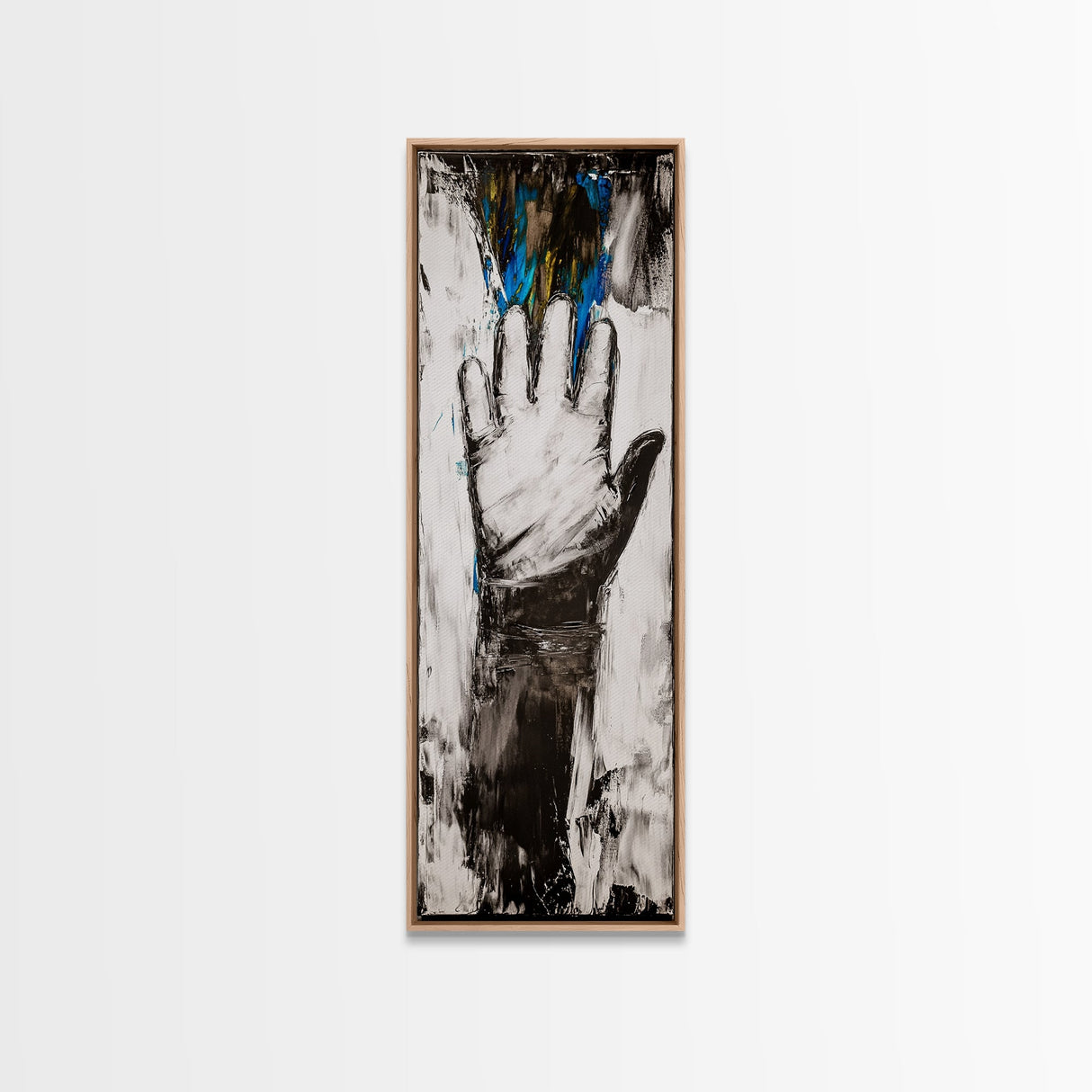Abstract Hand Painting Framed Canvas Print moody art dark romance painting geometric wall art contemporary home decor unique gift