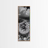 Rattlesnake Desert Art, Framed Canvas Print, southwest wall art, rustic decor, moody art, wildlife photography, cowboy aesthetic, gift idea