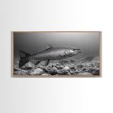 Trout, Fly Fishing Art, Rustic Decor, Coastal Wall Art, Lake Tahoe Art, Fishing Art, Nautical Painting, Framed Canvas Print