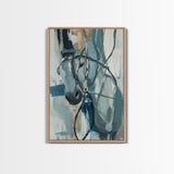 Abstract Horse, Moody Art, Horse Wall Art, Coastal Cowgirl Wall Art, Framed Canvas Print, Equestrian Decor, Rustic Art, Farmhouse Style
