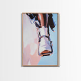 Pink Cowboy Boots, Coastal Cowgirl Art, Western Aesthetic, Framed Canvas Print, Rustic Decor, Light Pink Wall Art, Bedroom Art, Farmhouse Art, Gift Idea