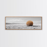 Tumbleweed, Desert Landscape, Southwest Wall Art, Minimalist Art, Extra Wide Art, Panoramic Art, Framed Canvas Print, Wabi Sabi Art