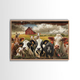 Cute Farmhouse Animal Print, Window Art, Wall Art, Home Decor, Wall Decor, Cute Farmhouse Kitsch Living Room Art