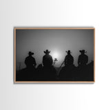 Cowboy Prints Framed Wall Art, Western Decor, Black and White Photography, Western Decor, Wild West Art, Cowboy Art, Wild West Art Print