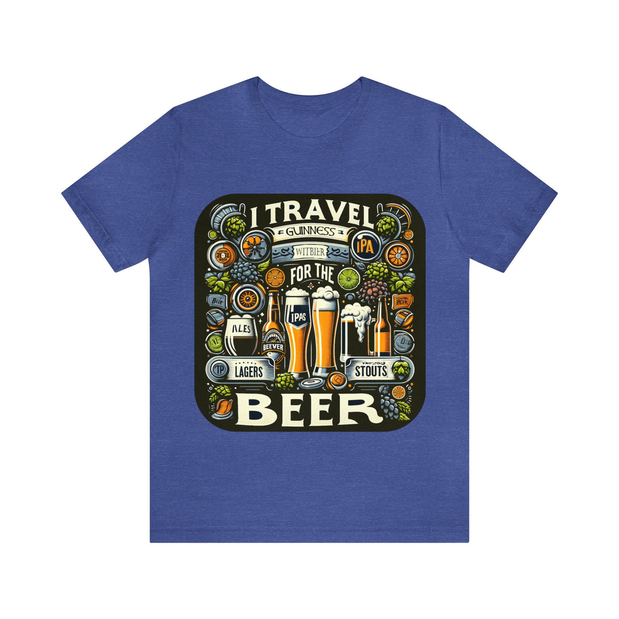 "I Travel for The Beer" full color T-shirt