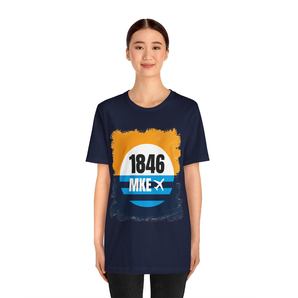 MKE - 1846 - Airport Travel Shirt - Milwaukee Peoples Flag