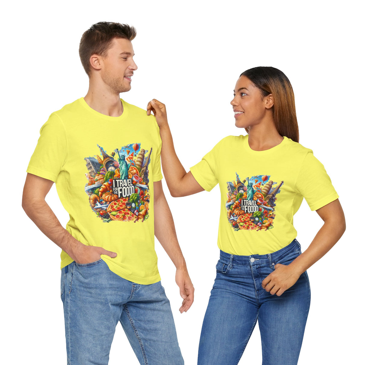 "I Travel for The Food" full color T-shirt