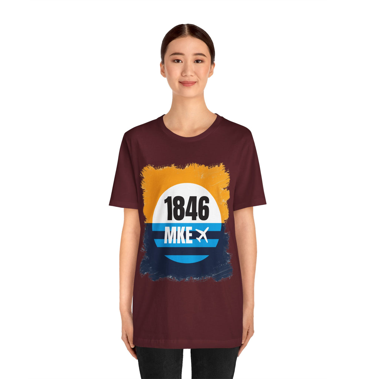 MKE - 1846 - Airport Travel Shirt - Milwaukee Peoples Flag