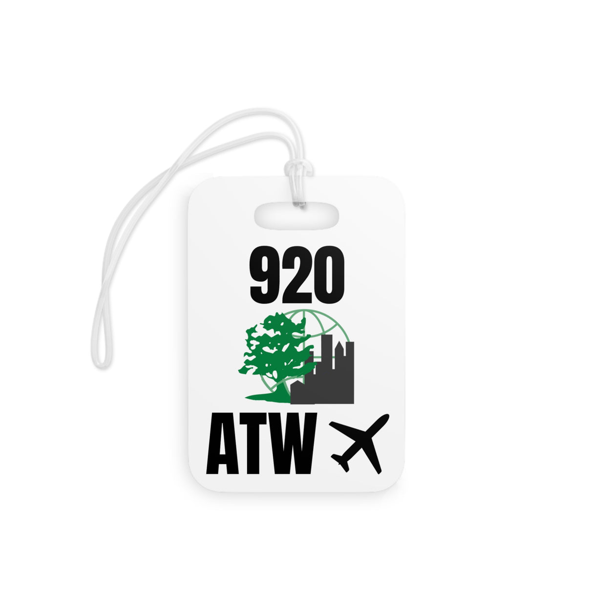 Appleton Wisconsin,  Area Code / Airport Tag for Bags and Luggage - 920 / ATW