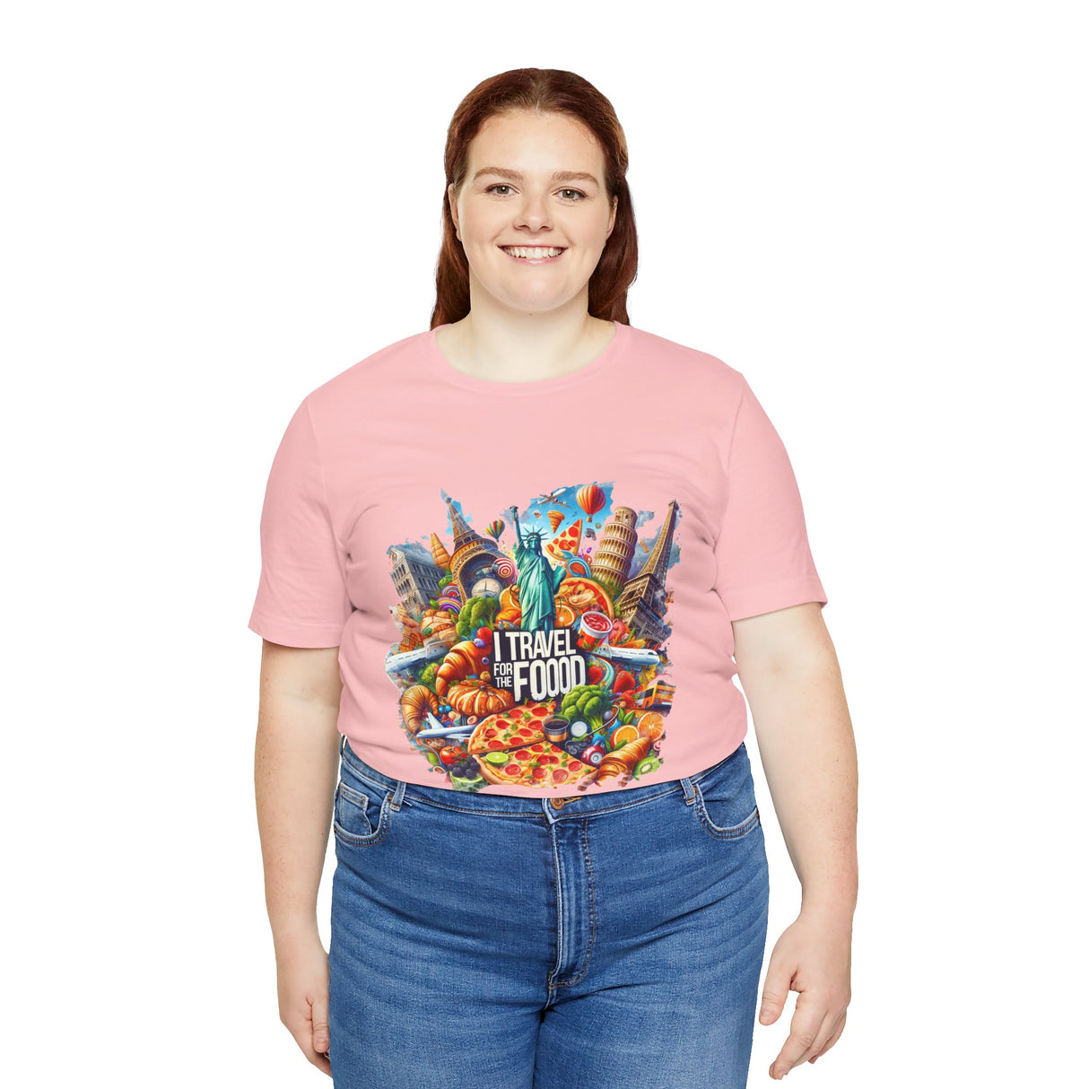 "I Travel for The Food" full color T-shirt