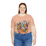 "I Travel for The Food" full color T-shirt