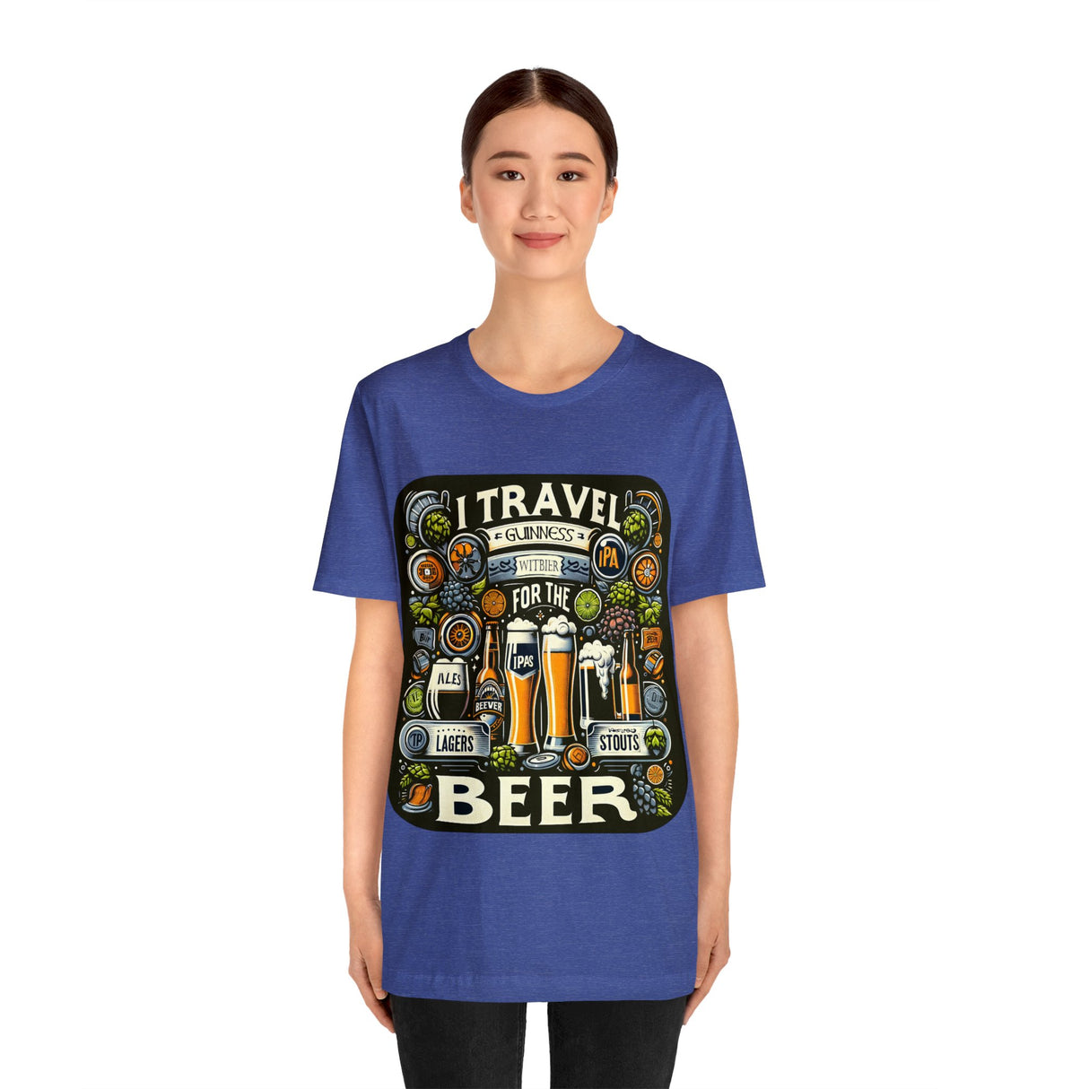 "I Travel for The Beer" full color T-shirt