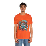 Camiseta a todo color "Viajo Para Comprar" 