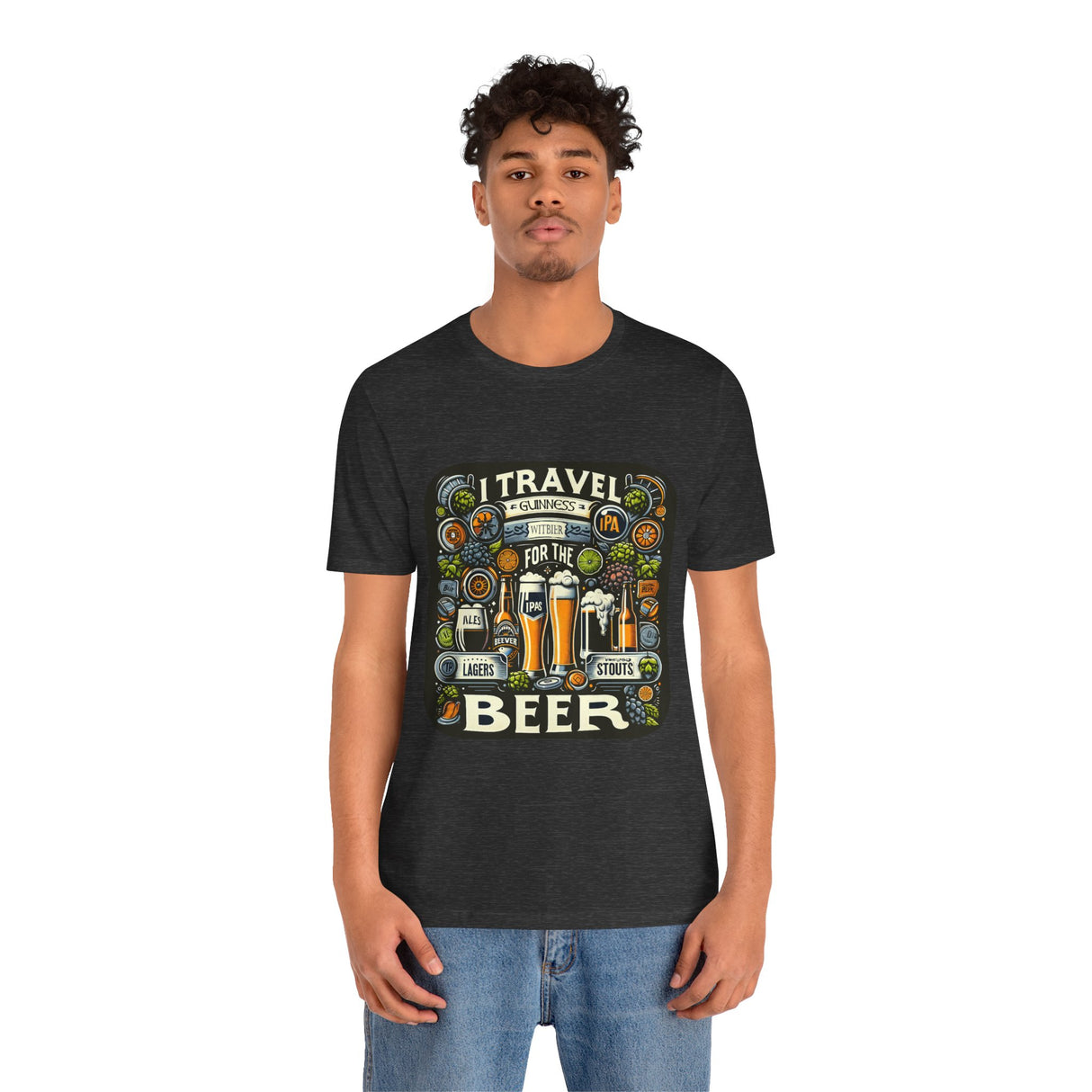"I Travel for The Beer" full color T-shirt
