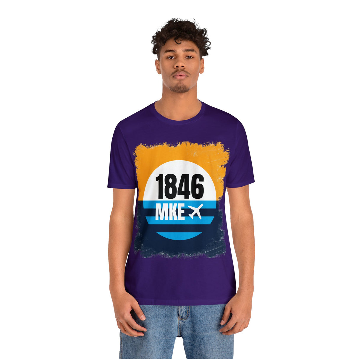 MKE - 1846 - Airport Travel Shirt - Milwaukee Peoples Flag