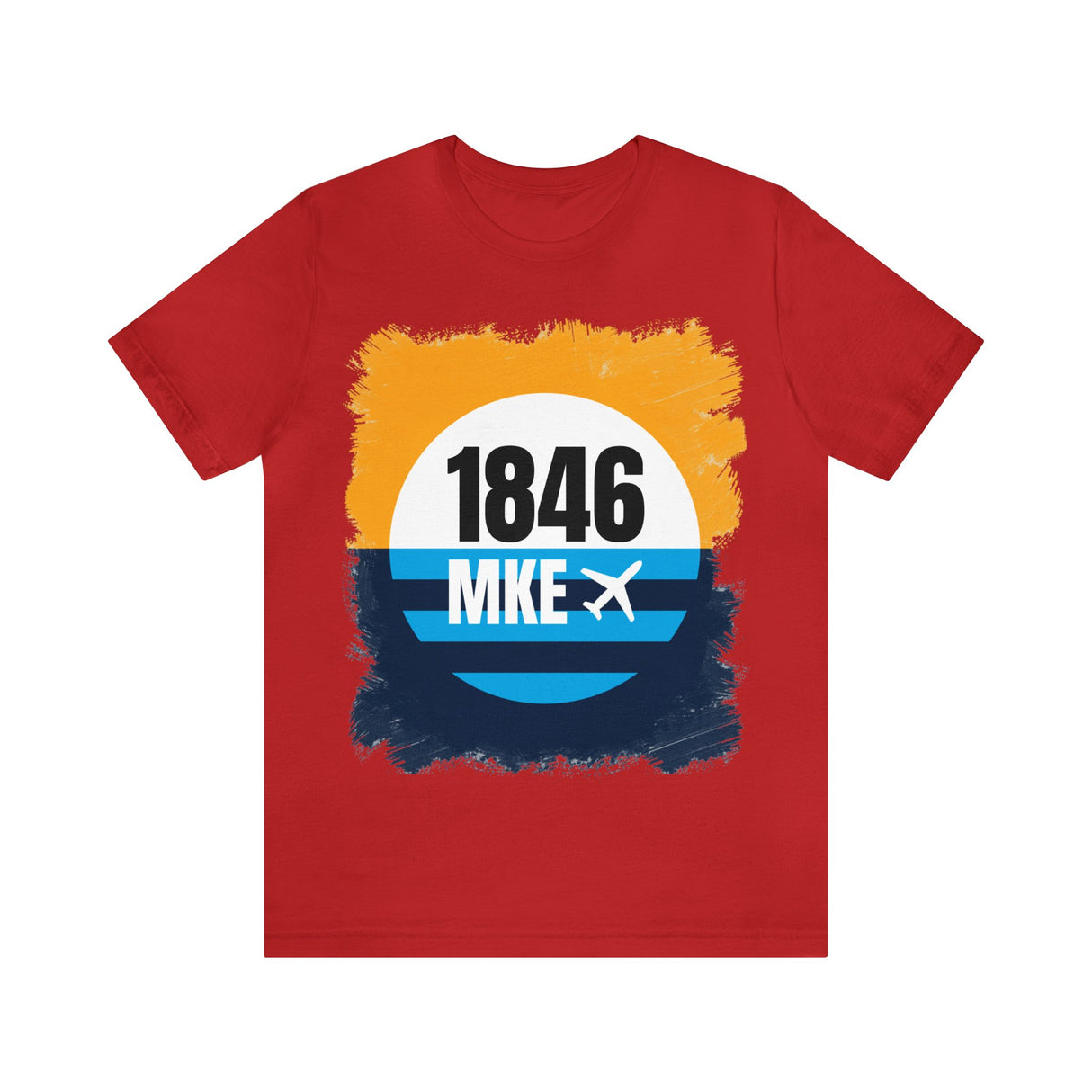 MKE - 1846 - Airport Travel Shirt - Milwaukee Peoples Flag