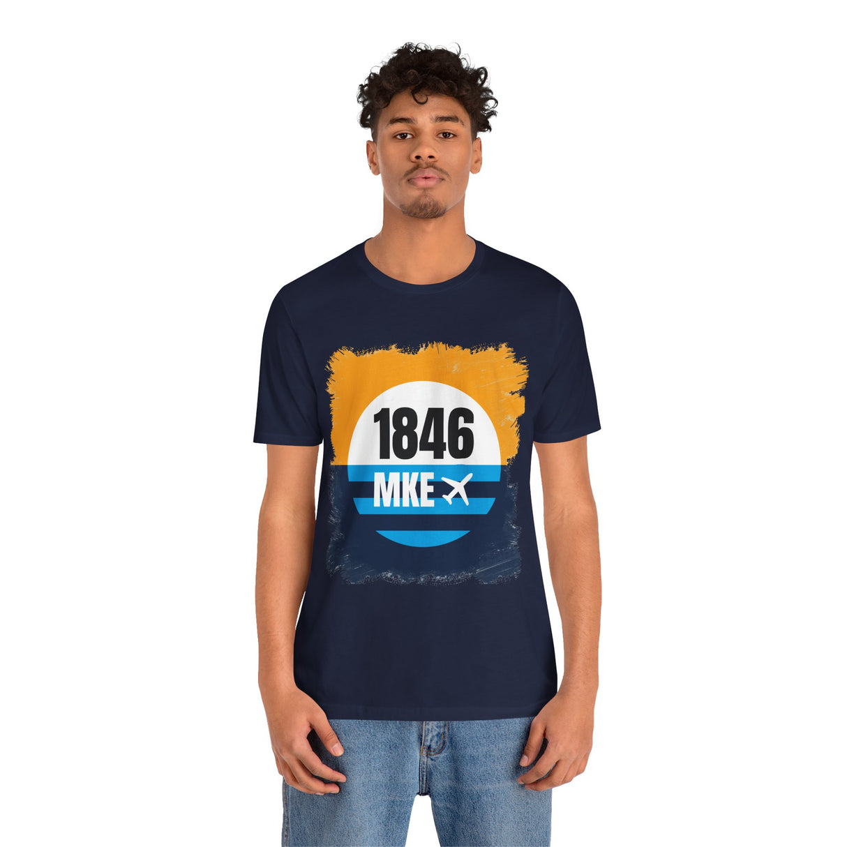 MKE - 1846 - Airport Travel Shirt - Milwaukee Peoples Flag