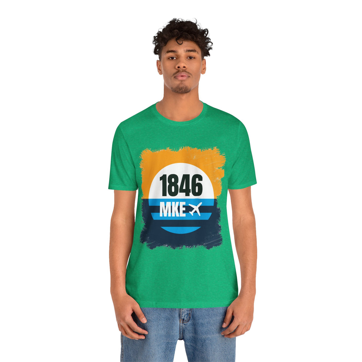 MKE - 1846 - Airport Travel Shirt - Milwaukee Peoples Flag