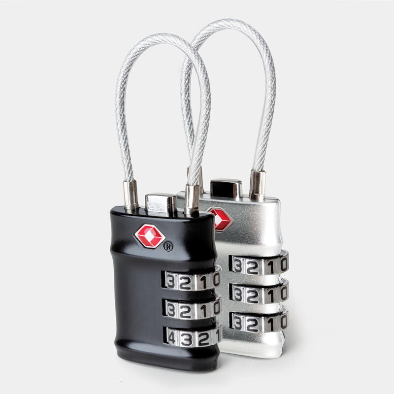 Set of 2 TSA Accepted Cable Locks 100% TSA APPROVED by Travelon