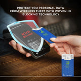 Set of 10 RFID Blocking Card Sleeves - Cobalt (13701) by Travelon