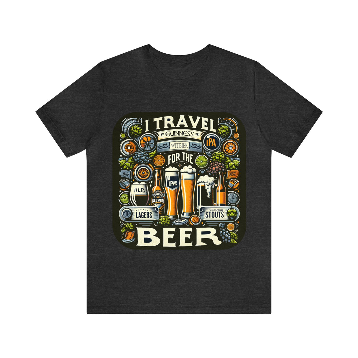 "I Travel for The Beer" full color T-shirt