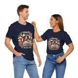"I Travel to Drink Wine" full color T-shirt