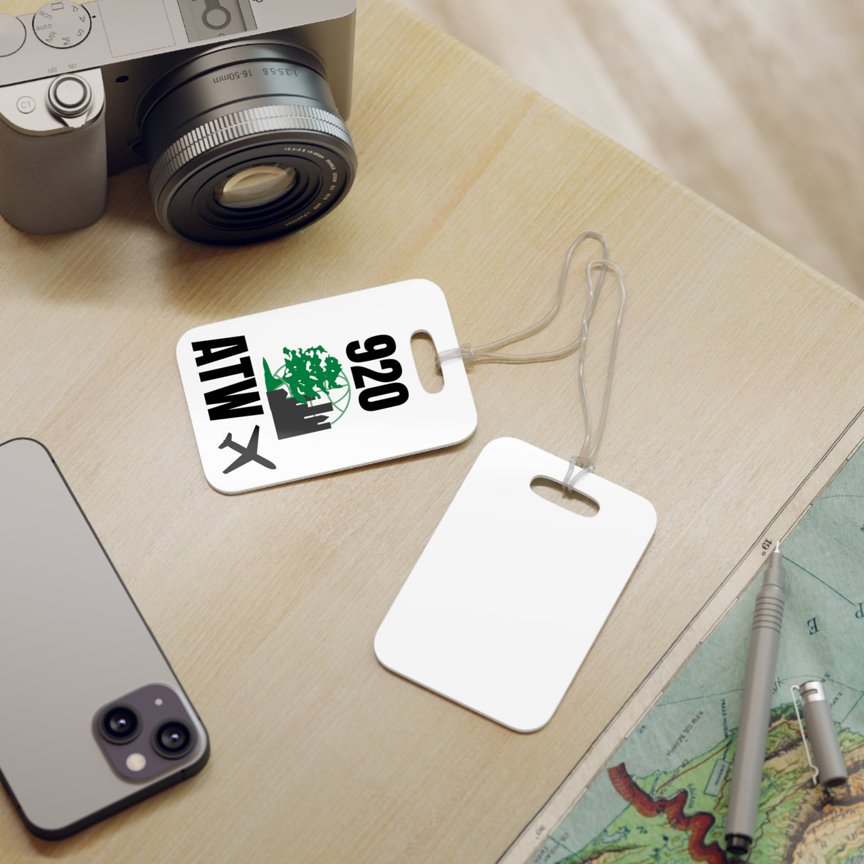 Appleton Wisconsin,  Area Code / Airport Tag for Bags and Luggage - 920 / ATW