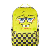 Mochila con cara grande a cuadros de Bob Esponja