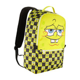 Mochila con cara grande a cuadros de Bob Esponja