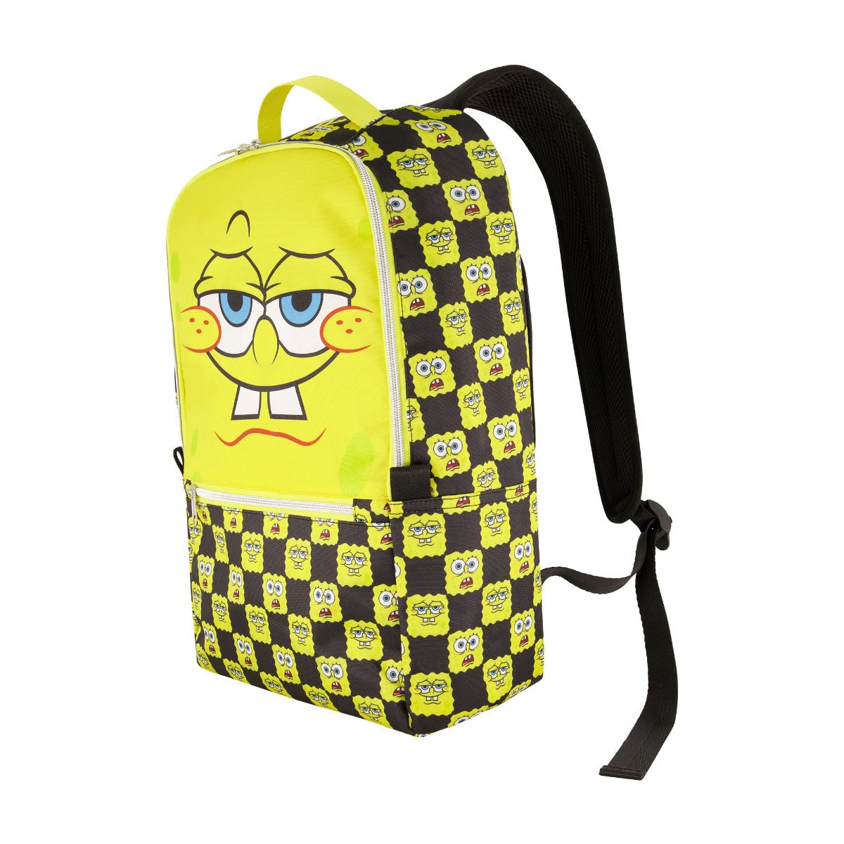 Mochila con cara grande a cuadros de Bob Esponja