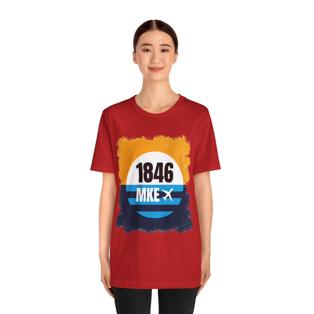MKE - 1846 - Airport Travel Shirt - Milwaukee Peoples Flag