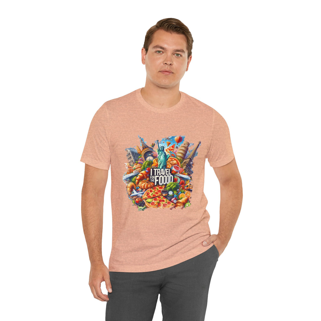 "I Travel for The Food" full color T-shirt