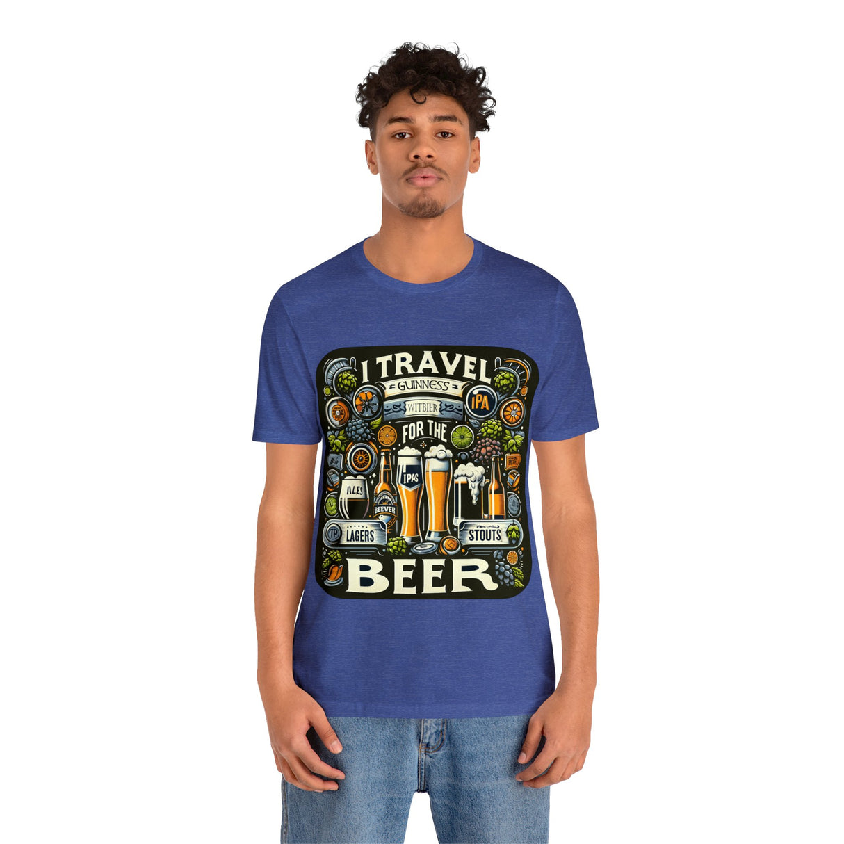 "I Travel for The Beer" full color T-shirt