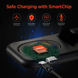 PowerFold X-Ray 4-in-1 Foldable Wireless Charging Stand with 15W Wireless Fast Charge | Black