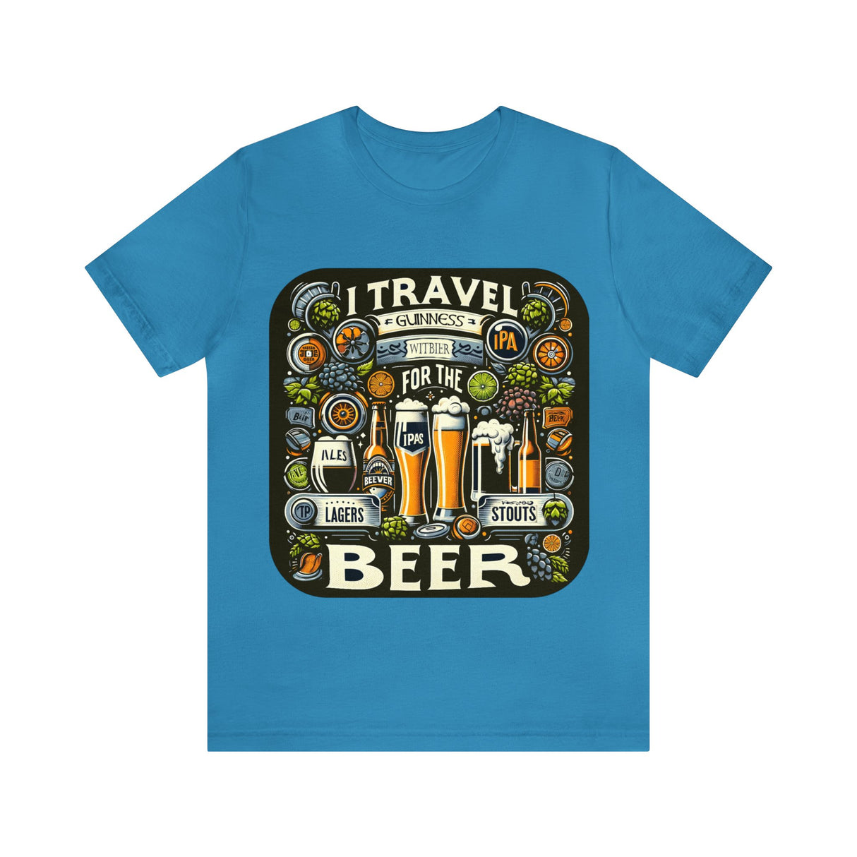 "I Travel for The Beer" full color T-shirt