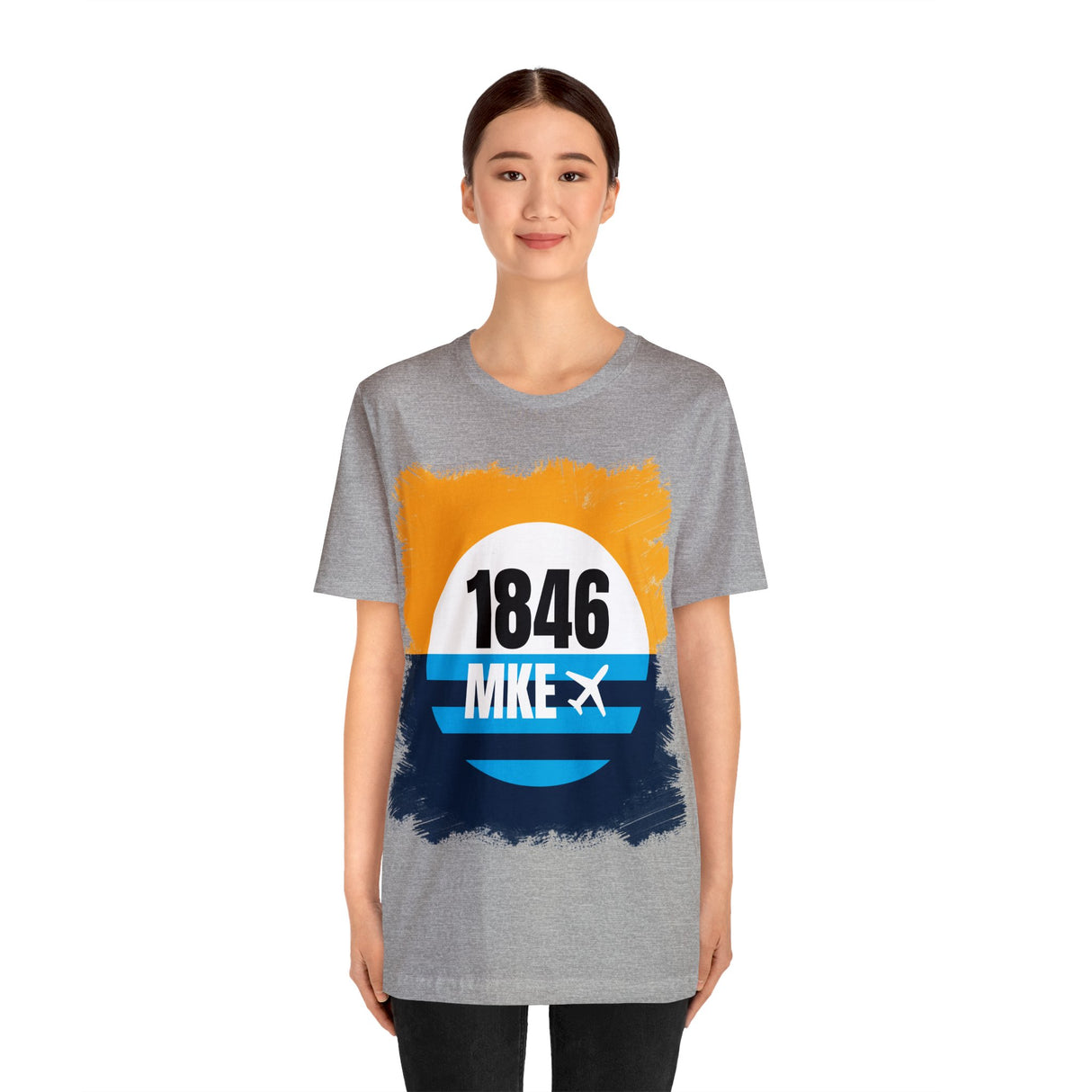 MKE - 1846 - Airport Travel Shirt - Milwaukee Peoples Flag