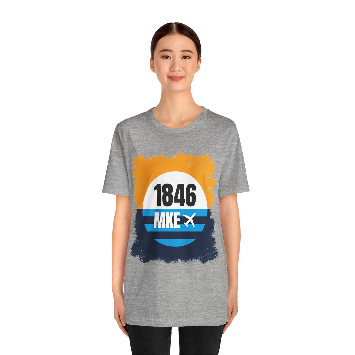 MKE - 1846 - Airport Travel Shirt - Milwaukee Peoples Flag