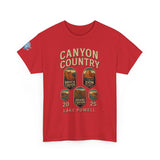 Custom Latitudes Travel - Canyon Country Tee, Adventure T-Shirt, National Park Shirt, Travel Souvenir Gift, Retro Tour Shirt, Hiking Apparel, Unisex Cotton Top