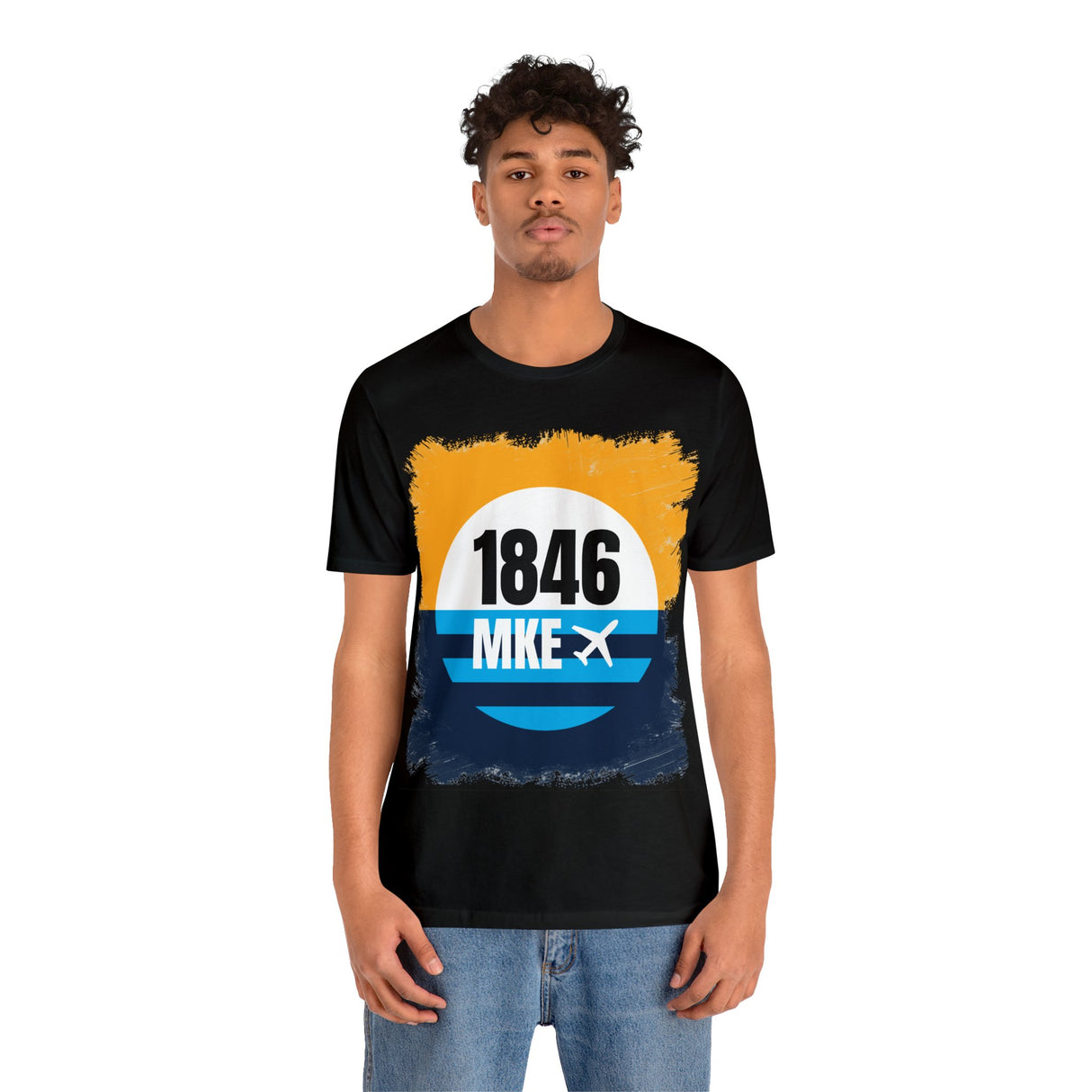 MKE - 1846 - Airport Travel Shirt - Milwaukee Peoples Flag