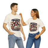 "I Travel to Drink Wine" full color T-shirt