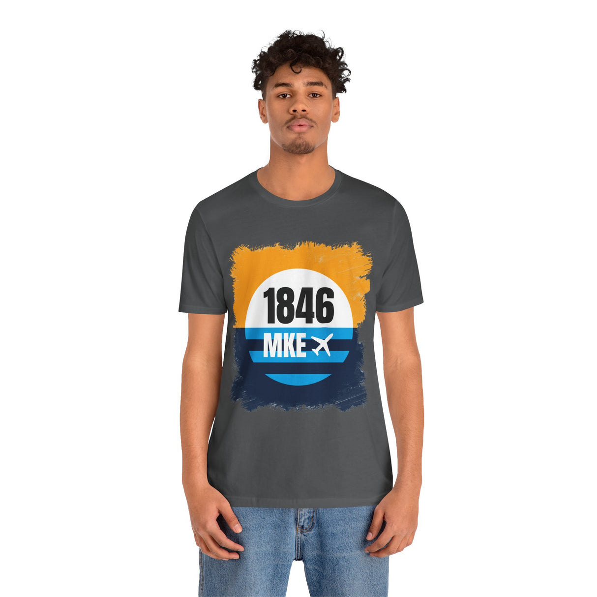 MKE - 1846 - Airport Travel Shirt - Milwaukee Peoples Flag