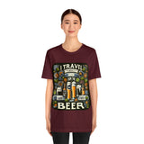 "I Travel for The Beer" full color T-shirt