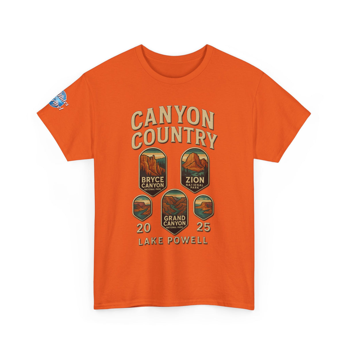 Canyon Country Tee, Adventure T-Shirt, National Park Shirt, Travel Souvenir Gift, Retro Tour Shirt, Hiking Apparel, Unisex Cotton Top