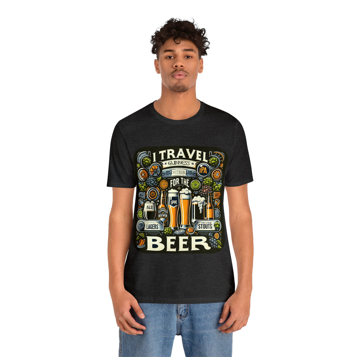 "I Travel for The Beer" full color T-shirt